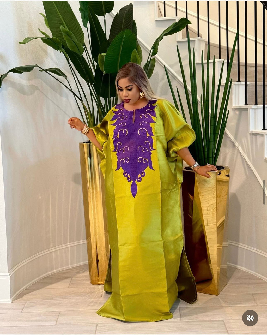 Luxury Temi Embroidery Kaftan