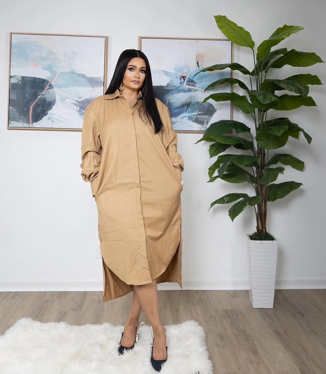 The EMI Oversized Shirt Dress